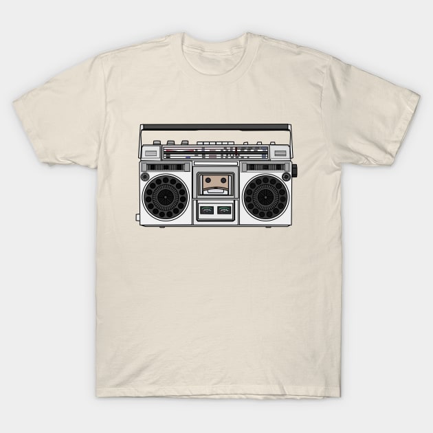 Radio cartoon illustration T-Shirt by Miss Cartoon